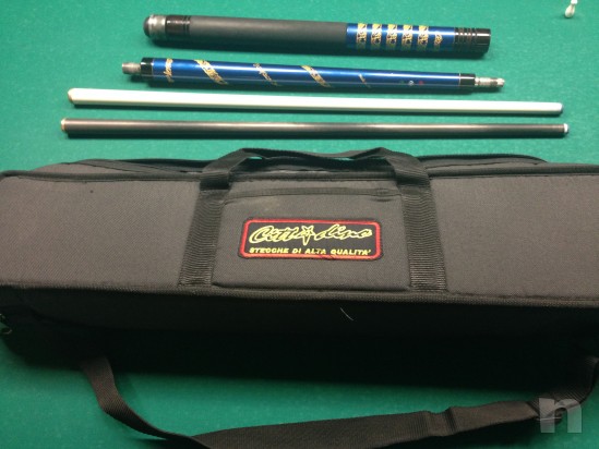 BCE Grandmaster Stecca Da Biliardo 3/4 In Frassino Americano Con Estensione E Custodia - Punta Elkmaster 9,5mm, Manico Ebanizzato Nero