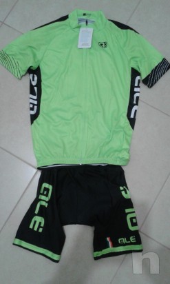 completo ciclismo verde fluo e n ero marca ale foto-3305