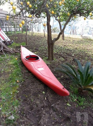 Canoa  rossa usata kayak foto-6016