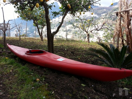 Canoa  rossa usata kayak foto-3404