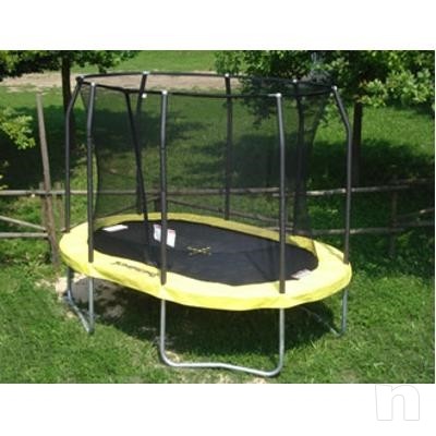 Trampolino elastico ovale ovalpod cm 520 x 430 cm portata kg 156 foto-3568
