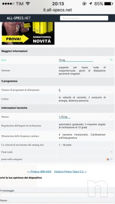 Tapis ROULANT DIADORA MARATHON 2.3 foto-6413