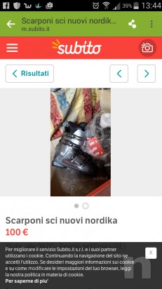 scarponi sci nordica nuovi n.41 scarponi nordica n.44 scarponi snobord  n.44 foto-4014