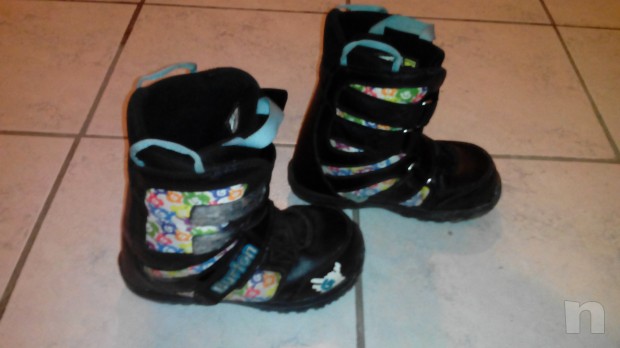 scarponi e attacchi snowboard mis. 33 foto-7095