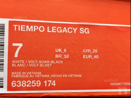 Nike tiempo bianche nuove 40 foto-417
