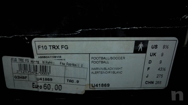 Scarpe calcio adidas f10 trx foto-7267