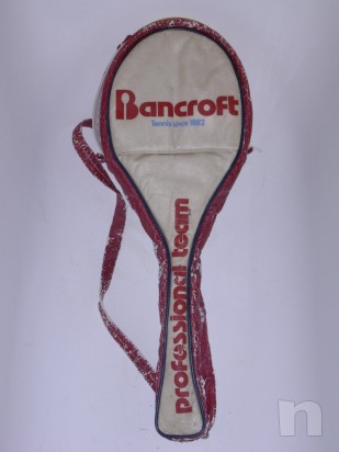 Racchetta da tennis vintage in legno BANCROFT foto-7450