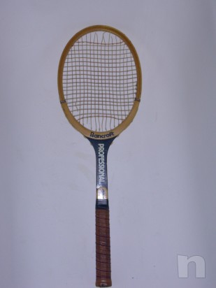 Racchetta da tennis vintage in legno BANCROFT foto-4198