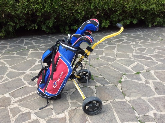 Set mazze da golf bambini 7/9 anni Top Flite con carrello foto-4299
