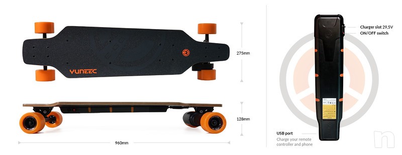 Skateboard Elettrico Yuneec E-GO foto-7764