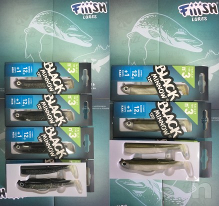 Fiiish Blach Minnow 120 combo X2 - 25gr e 12gr foto-7948