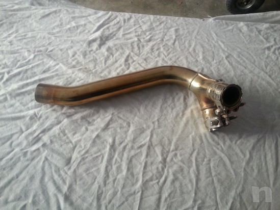 Collettore scarico centrale uno in due Triumph street Triple foto-510