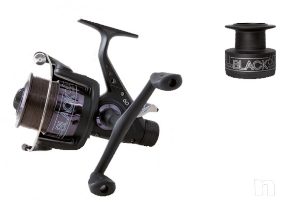 Canne da pesca carpfishing per carp fishing - mulinelli baitrunner con filo - lago carpodromo carpa foto-9406