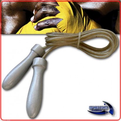 Corda salto professionale in metallo foto-5402