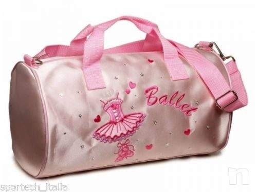 Borsa danza classica raso rosa borsetta ballo foto-9585