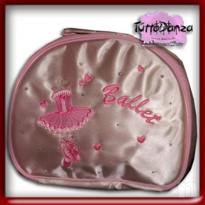 Borsa danza classica raso rosa borsetta ballo foto-9588