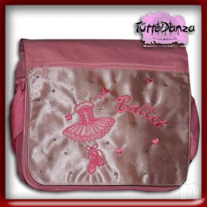 Borsa danza classica raso rosa borsetta ballo foto-9587