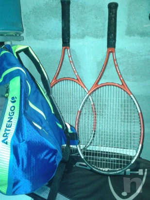  racchette da tennis + sacca a zaino. foto-5433