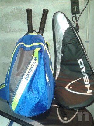  racchette da tennis + sacca a zaino. foto-9638