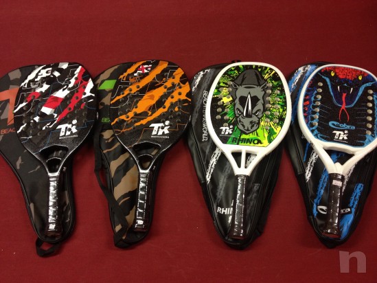Racchette beach tennis NUOVE promodel TK 2016 con fodero foto-5449