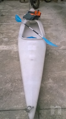  canoa completa di giubbotto salvagente e pagaia  foto-9654