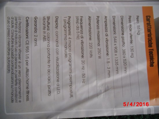 PEDANA VIBRANTE PROFESSIONALE VPOWER DKN foto-9843