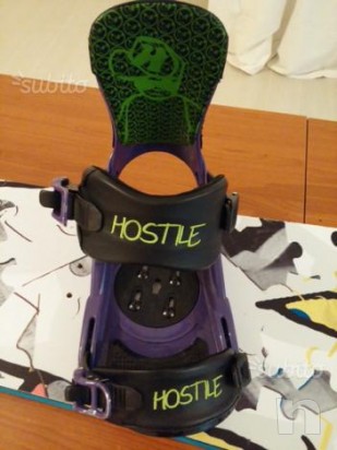 Tavola da snowboard uomo 162cm. + attacchi Hostile foto-9962