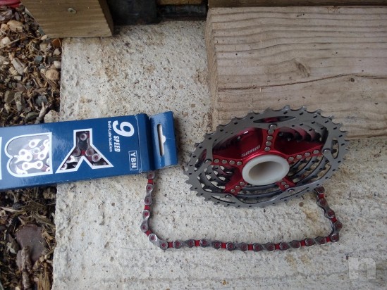 cassetta pignoni + catena 9 velocità foto-5696