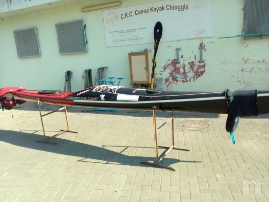 kayak in carbonio + pagaia in carbonio con copri pale+ accessori foto-5735