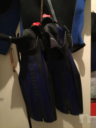  Pinne Technisub Aqualung con scarpetta foto-10586