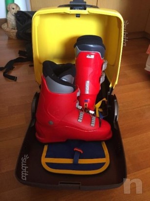 Scarponi sci bambino Salomon 4 ganci + porta scarponi   seminuovi foto-6185