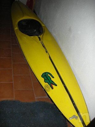 vendo canoa in vetroresina + pagaia foto-6285