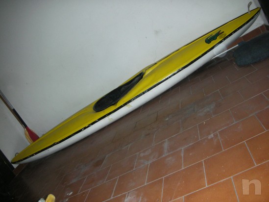 vendo canoa in vetroresina + pagaia foto-11186