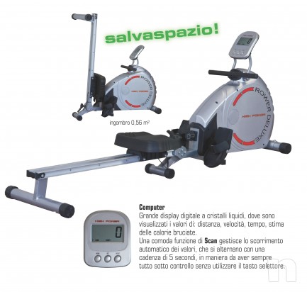 High Power Rower Deluxe Vogatore foto-652