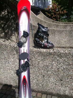 Snowboard Hard da gara come nuovi con scarponi foto-6540