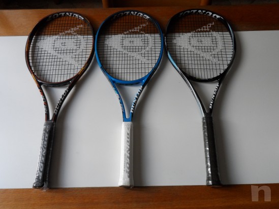 3 Racchette tennis Dunlop nuove 100 euro tutte e tre foto-6571
