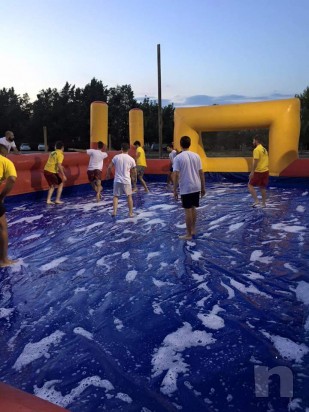 Gonfiabile Calcio Saponato/Calcio Balilla Umano foto-12121
