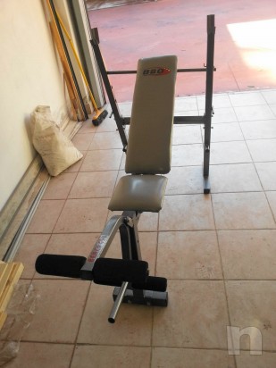  panca/bilanciere prof. più 60 kg di pesi rivestiti in gomma foto-898