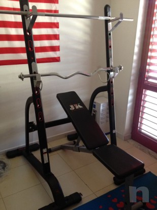 Panca + sostegni e pesi foto-7269