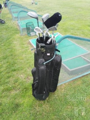 Set da golf ferri e legni, mazze da golf con sacca foto-7296