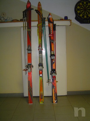  n 3 paia di sci con racchette foto-13265