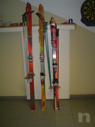  n 3 paia di sci con racchette foto-7368