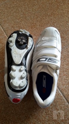 Scarpe SIDI  ciclismo/spinning/mtb  bianche  n. 39  foto-13677