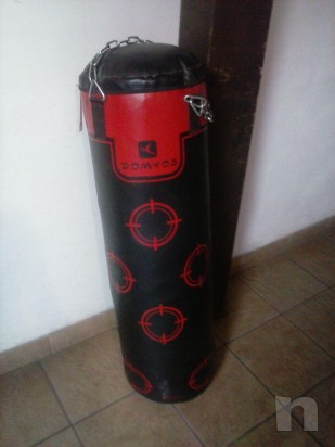sacco boxe 30 kg domyos + staffa foto-7670