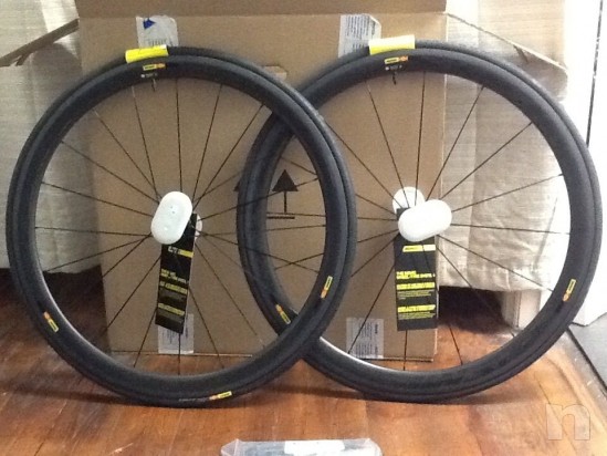 Mavic Cosmic Carbon Tubular Ruote Shimano sram rrp Nuove foto-8213