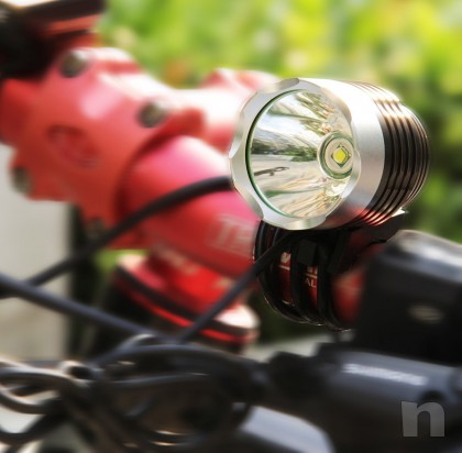 Lampada torcia da testa o bici impermeabile foto-15011