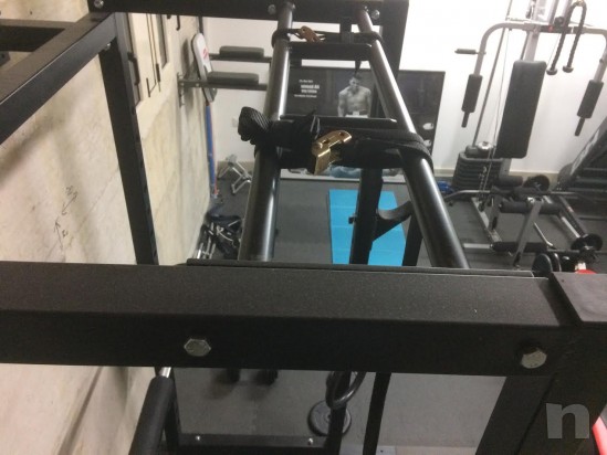 power rack + BILANCIERE BODY-BUILDING 1.75M + 4 dischi in gomma di 10 chili ciascuno foto-15153
