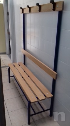 PANCHINA SPOGLIATOIO IN ACCIAIO foto-15213