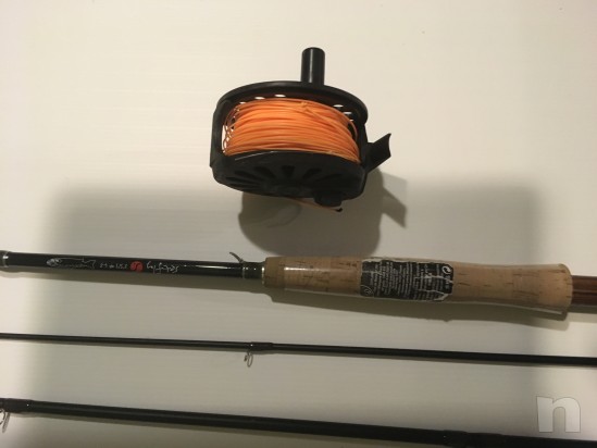 Canna pesca mosca lago  foto-8798