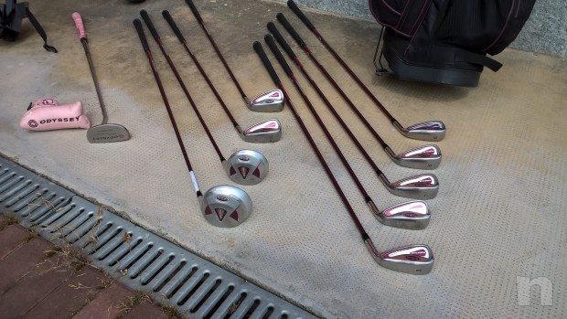 Sacca da golf lady completa di ferri con carrello foto-17132